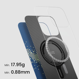  Ốp lưng PITAKA Tactile Woven Case Lumintex™ Edition ( Hở viền )  chính hãng cho iPhone 