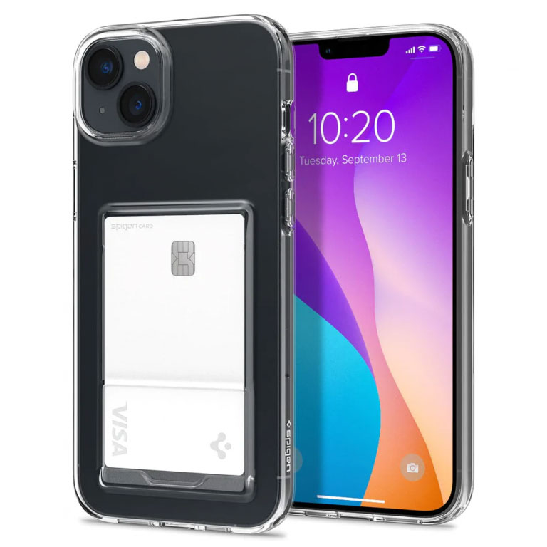 Ốp Spigen Crystal Slot Dual chính hãng cho iPhone – Xù Case