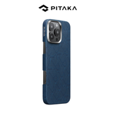 Ốp lưng PITAKA Monogram Dark Blue ( hở viền) chính hãng cho iPhone 