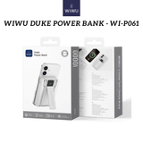  Pin Sạc Dự Phòng Wiwu Wi-P061 | 10.000mAh Tích Hợp Giá Đỡ - Cáp Sạc Type C & Lighting PD 20W |225W| Không Dây 15W 