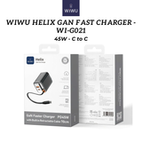  Bộ Sạc Nhanh GAN WIWU WI-G021 45W Tích Hợp Sạc Cáp Sạc C to C Cao Cấp Chính Hãng cho iPhone 