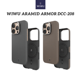  Ốp Lưng Wiwu Aramid Armor DCC-208 - Sợi Aramid Siêu Bền - Mỏng - Nhẹ Tích Hợp Sạc Không Dây cho iP 16 Pro Max/ 16 Pro 