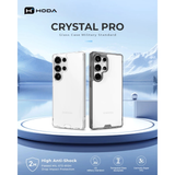  Ốp Lưng Hoda Crystal Pro Trong Suốt/ Viền Đen Hỗ Trợ Sạc Magnetic Chống Sốc Cao Cấp Chính Hãng cho SamSung S25Ultra 