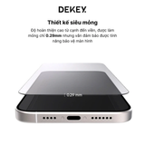  Cường Lực Dekey 3D Trong Suốt MASTER GLASS SENTERY™ Không Lẹm Viền Có Khung Trợ Dán Cao Cấp Chính Hãng cho iPhone 16 Pro Max| 16 Pro 