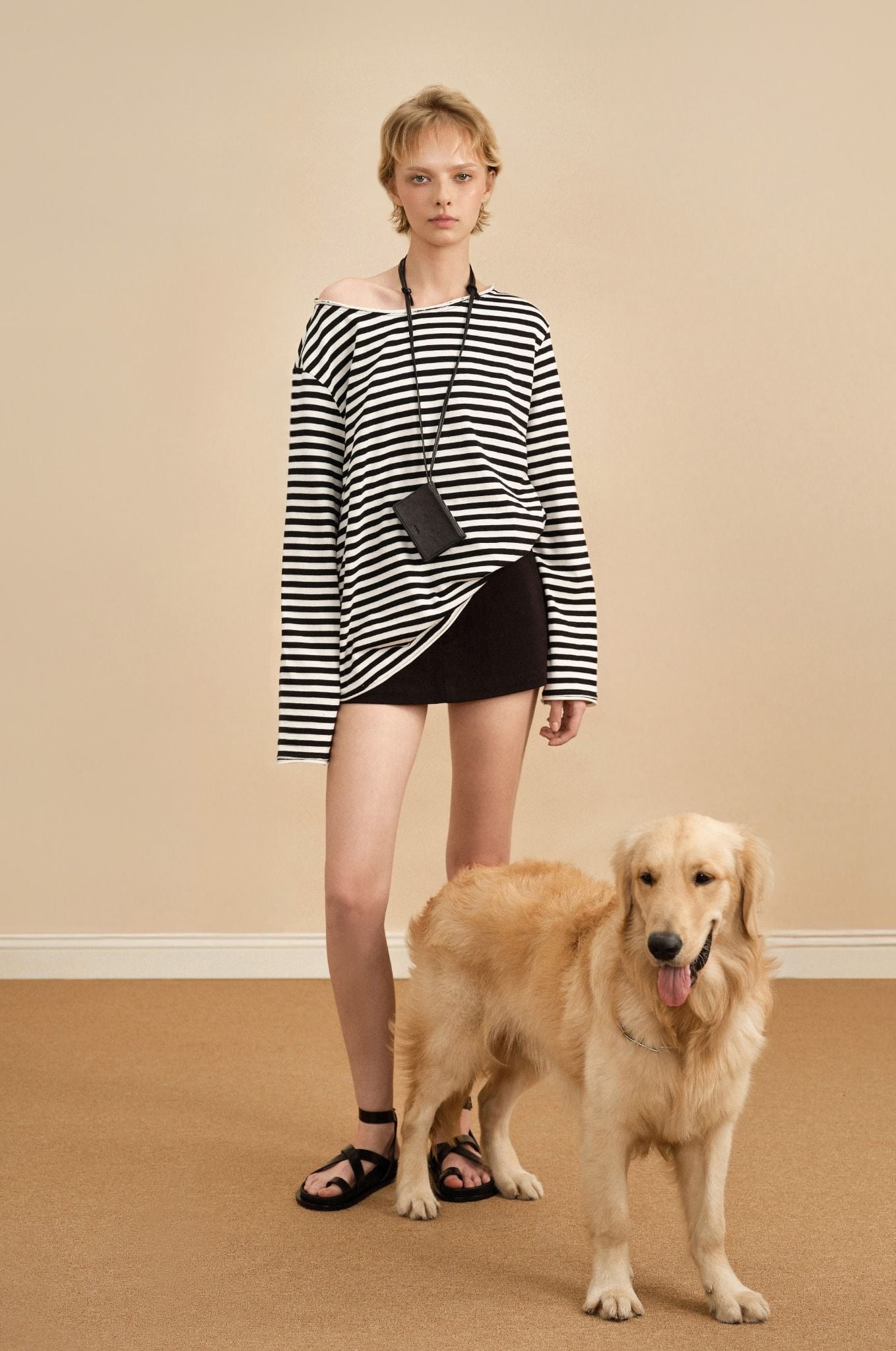  STRIPED LONG SLEEVES TOP 