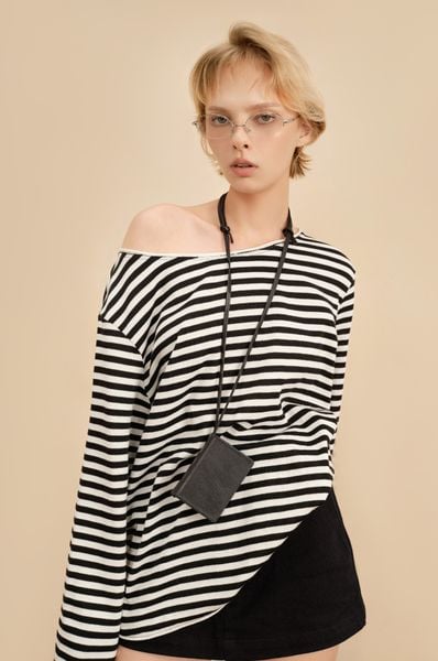  STRIPED LONG SLEEVES TOP 