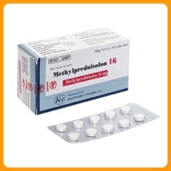Thuốc Methylprednisolon 16mg Khapharco điều trị viêm khớp dạng thấp (10 vỉ x 10 viên)