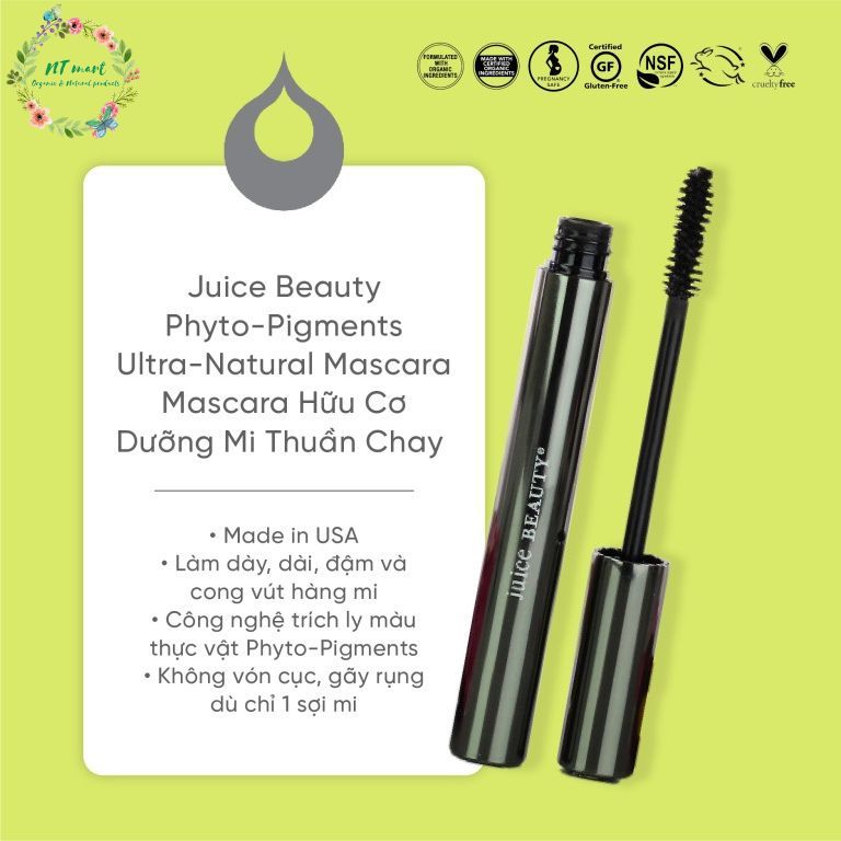 JUICE BEAUTY Mascara Dày Và Dưỡng Mi PHYTOPIGMENTS UltraNatural
