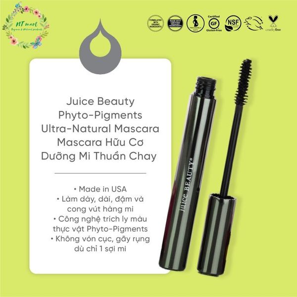 JUICE BEAUTY Mascara Dày Và Dưỡng Mi PHYTOPIGMENTS UltraNatural