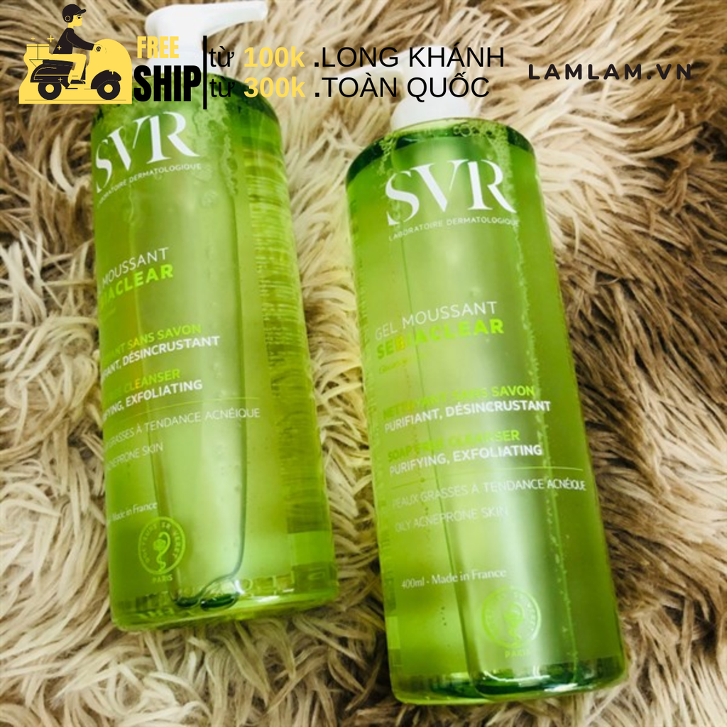 SVR Gel Rửa Mặt Cho Da Dầu 400ml
