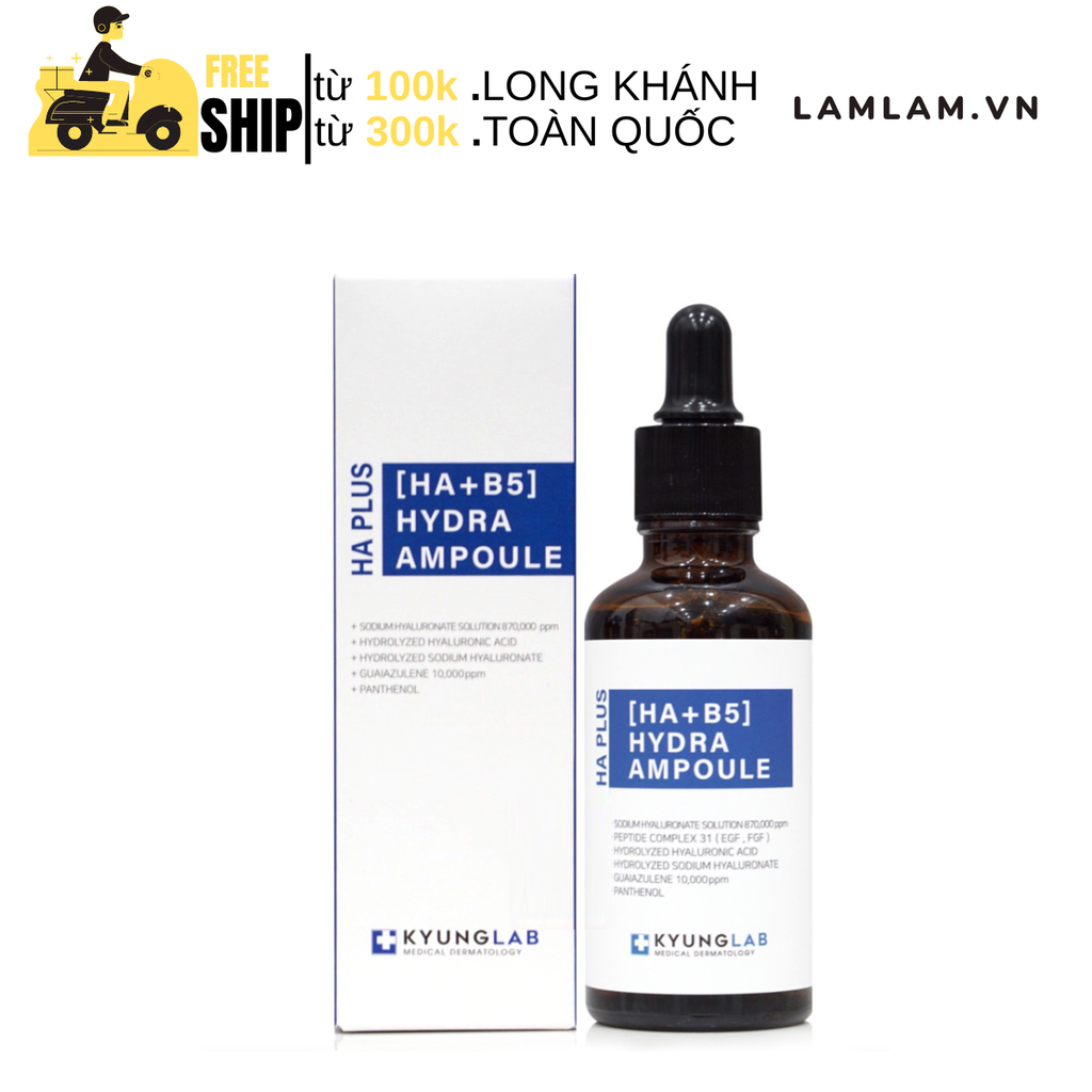 Serum cấp ẩm căng bóng da HA + B5 Kyung Lab Ha Plus [ Ha + B5 ] 50ML