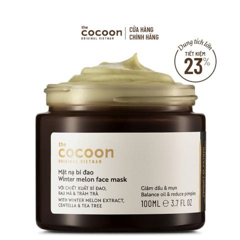 Cocoon Mặt Nạ Bí Đao 100ml + serum nghệ mini