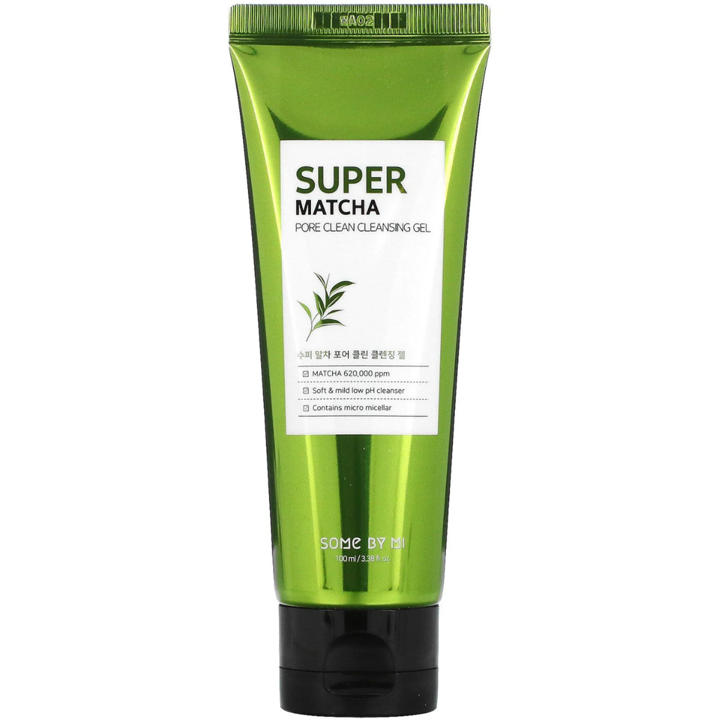 Sữa Rửa Mặt Làm Sạch Se Khít Lỗ Chân Lông Some By Mi Super Matcha Pore Clean Cleansing Gel 100ml