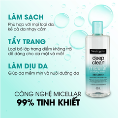 Nước Tẩy Trang Neutrogena Deep Clean Purifying Water Micellar 400ml