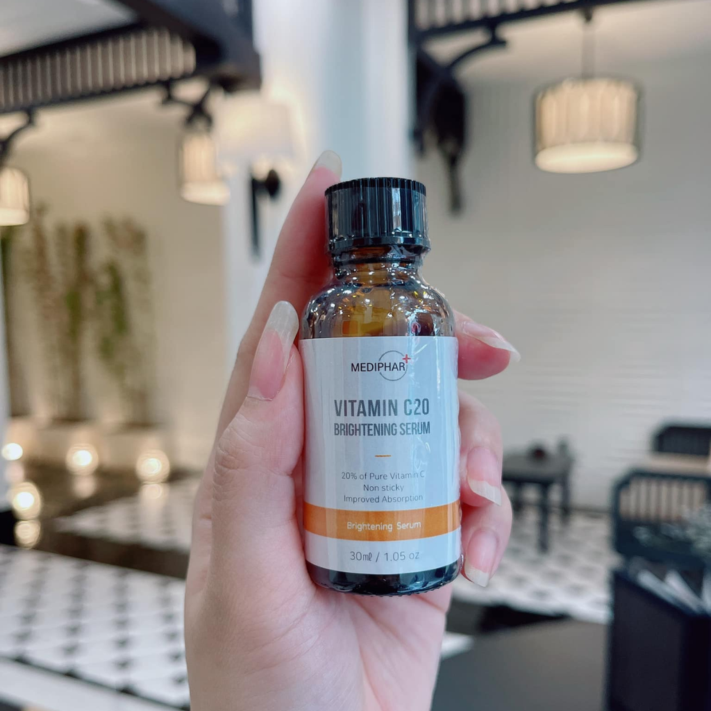 Serum Hỗ Trợ Trắng, Sáng Da Vitamin C20 Brightening Mediphar 30ml