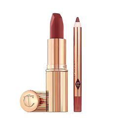 Set son Charlotte Tilbury The Lucky Walk Of No Shame Lip Kit Kèm giỏ