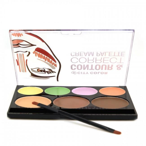 Bảng Tạo Khối Và Che Khuyết Điểm City Color Contour& Correct Cream Palette