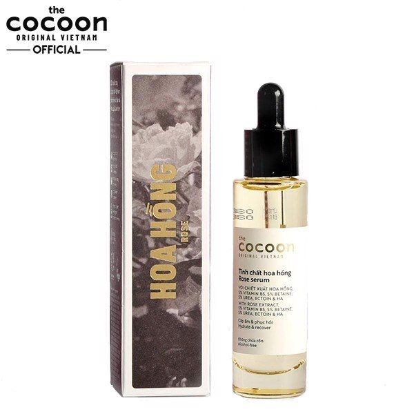 Serum Cocoon Cấp Nước & Cấp Ẩm Sâu Từ Hoa Hồng 30ml + serum nghệ mini