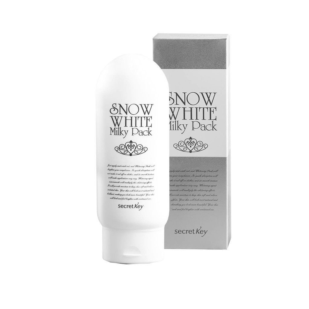 Kem Ủ Trắng Da Dành Cho Mặt Và Cơ Thể Secret Key Snow White Milky Pack 200g