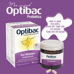 Men vi sinh OptiBac Probiotics hộp 30 viên Anh (Mẫu mới)