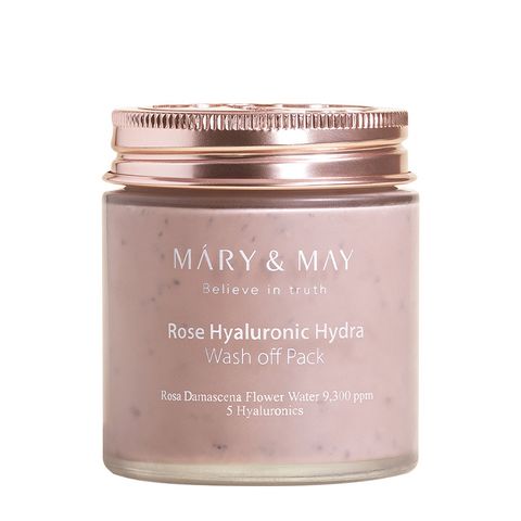 Mặt Nạ Dưỡng Da Chiết Xuất Hoa Hồng Mary & May Rose Hyaluronic Hydra 125g + BỘ ĐẮP MẶT NẠ