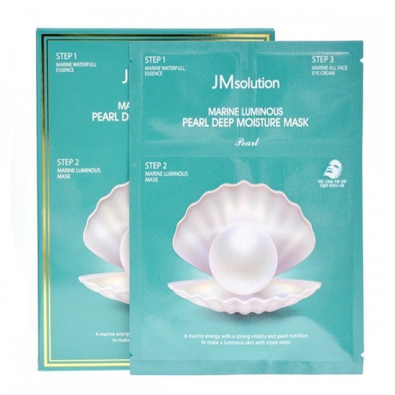 Mặt Nạ JM Marine Luminous Pearl Dêp Moisture Chiết Xuất Ngọc Trai