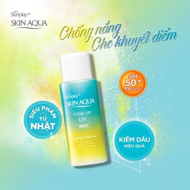 Chống nắng Skin Aqua Tone Up UV Milk 50g (Mint Green)