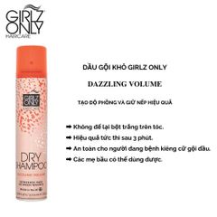 Dầu Gội Khô Girlz Only Dry Shampoo No Residue Nude 200ml