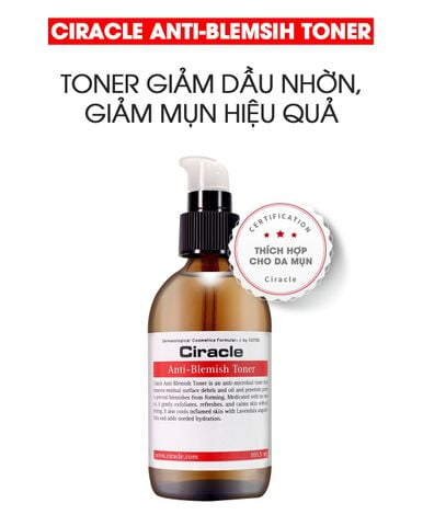 Nước hoa hồng Ciracle Anti-Blemish Toner 105,5ml