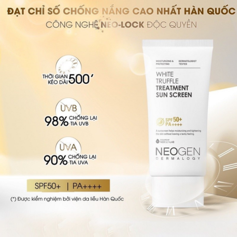 KEM CHỐNG NẮNG NEOGEN WHITE TRUFFLE TREATMENT SUNSCREEN SPF 50+ PA ++++ - TUÝP