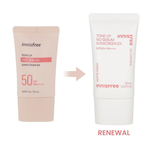 Kem Chống Nắng Innisfree Tone Up No Sebum EX SPF50 60ML