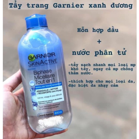 Tẩy Trang Garnier Xanh Đậm