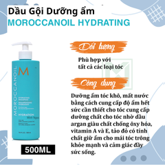 Dầu Gội Moroccanoil Dưỡng Ẩm Hydrating 500ML