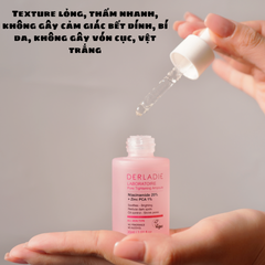 SERUM DERLADIE GIẢM MỤN, MỜ THÂM ĐỎ VÀ THU NHỎ LỖ CHÂN LÔNG DERLADIE LABORATOIRE PORE TIGHTENING AMPOULE NIACINAMIDE 20% + ZINC PCA 1% 30ml