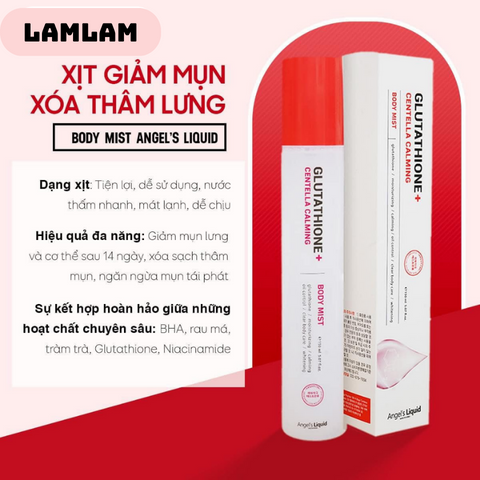 Xịt Giảm Mụn Lưng Angel's Liquid 150ml