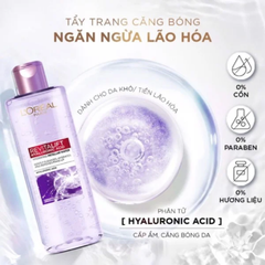 Nước Tẩy Trang Loreal Làm Sạch Và Cấp Ẩm Revitalift Hyaluronic Acid Hydrating Micellar Water 400ml