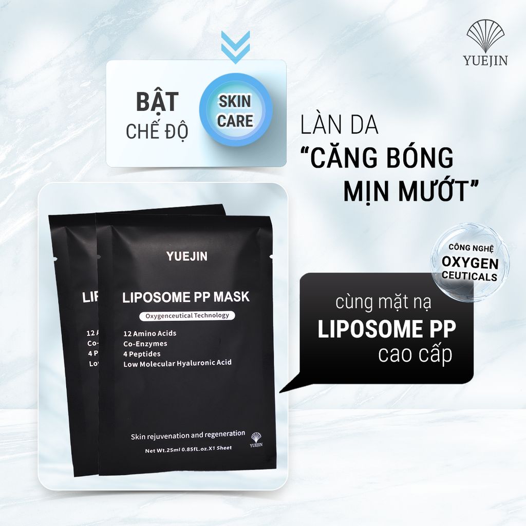 Mặt Nạ Yuejin Liposome PP Mask Phục Hồi, Cấp Ẩm Đa Tầng 25ml