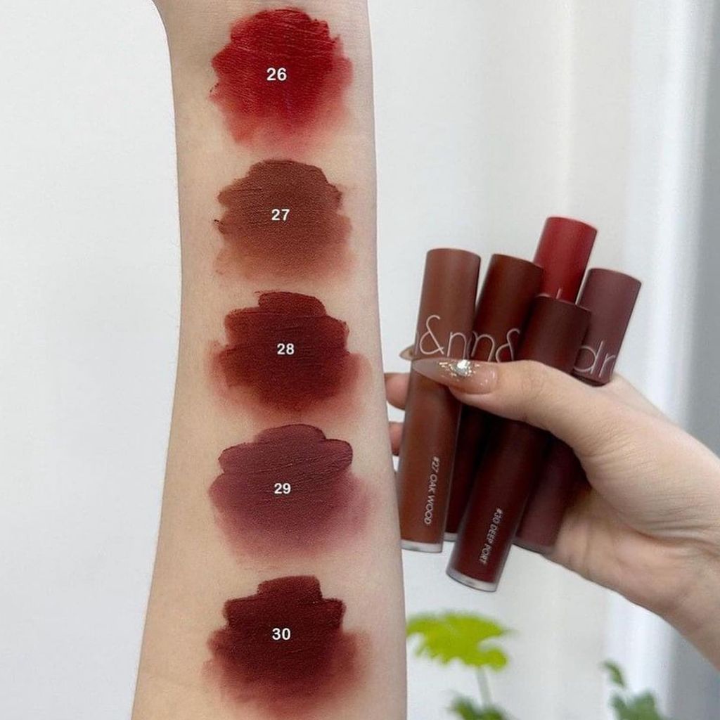 [Màu 26-30] Son Kem Lì Romand Zero Velvet Tint – Winery Velvet