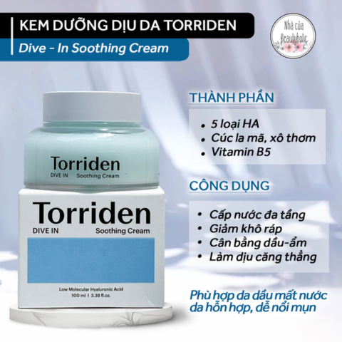 Kem Dưỡng Torriden - 100ml