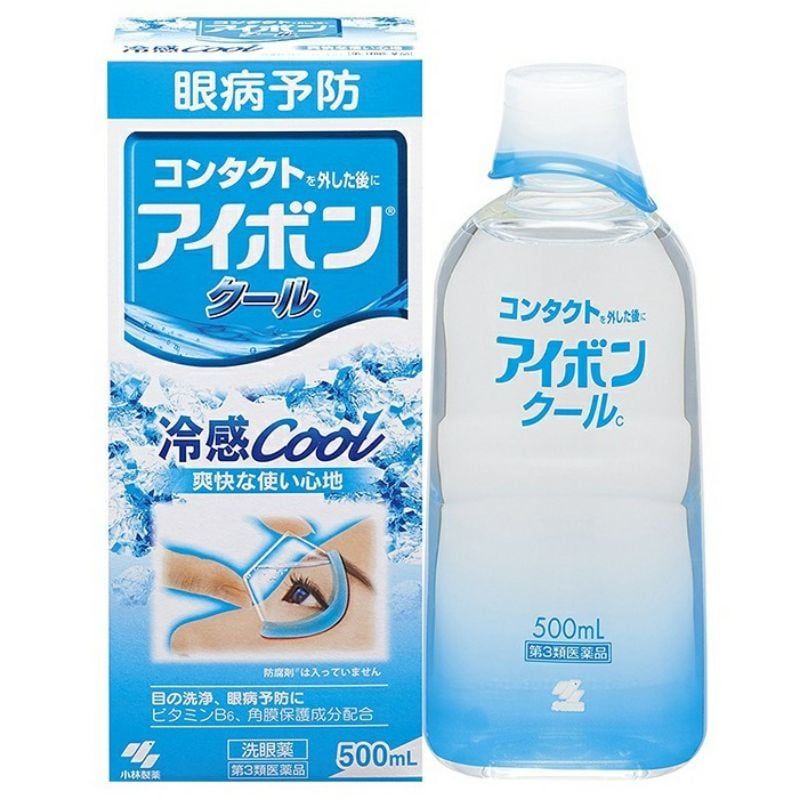 Nước Rửa Mắt Kobayashi Eyebon Mild Care Eye Wash Liquid 500ml