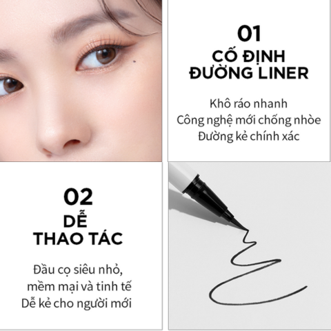 Kẻ Mắt Merzy Perfect Fixing - Black