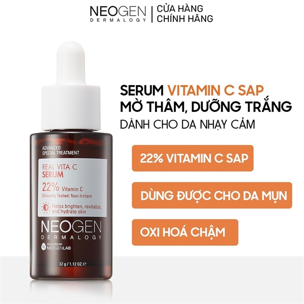 Neogen Dermalogy Real Vita C 22% + 5% 32g (Mới)
