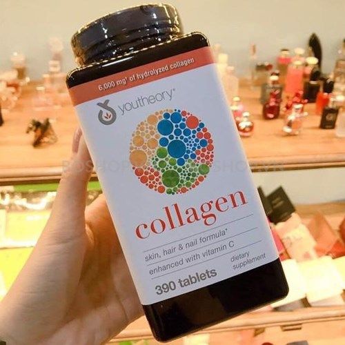 Viên Uống Collagen Youtheory 390 Viên Type 1,2&3 Mẫu Mới