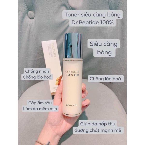 Nước Hoa Hồng DR.PEPTI+ Centella Toner - 180ml