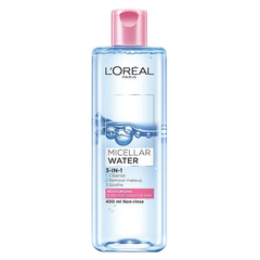 Tẩy Trang Loreal 3 In 1 Micellar Water - 400ml Moisturzing ( hồng)