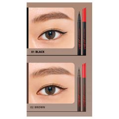 Kẻ mắt nước Clio Superproof Brush Liner 2 Colors Kill Black 0.55ml
