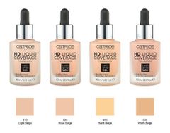 Kem nền kiềm dầu Catrice HD Liquid Coverage Foundation Tone 20 Rose Beige 30ml