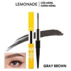 Chì Kẻ Mày Lemonade 2 Đầu Màu Nâu Sáng 2g + 2ml