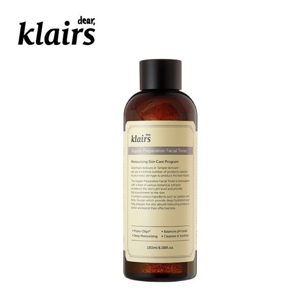 Nước Hoa Hồng Klairs Supple Preparation Facial Toner Có Mùi 180ml