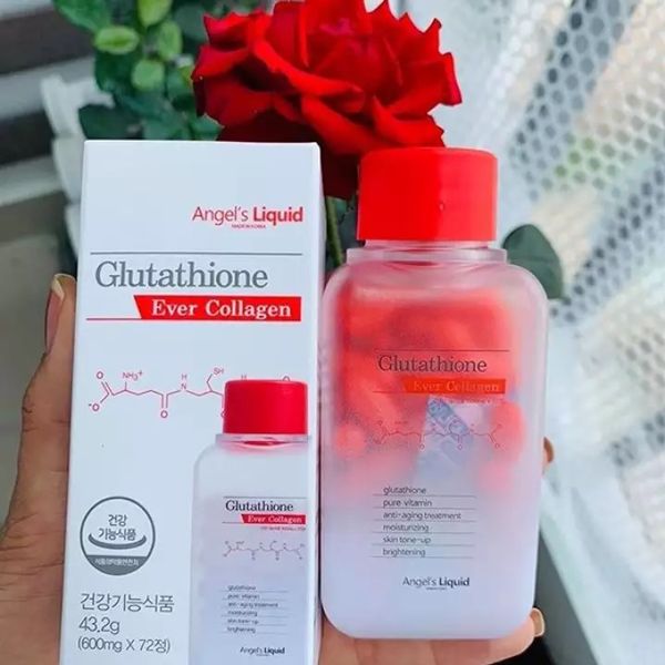 Viên Uống Trắng Da Angel's Liquid Glutathione Oneday Collagen (72 viên)